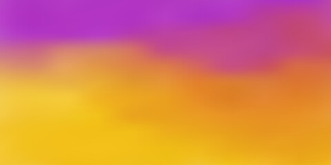 Colorful Abstract Blurry Painted Surface - Yellow, Brown and Purple Wide Scale Gradient Background, Creative Design Template - Illustration in Freely Editable Vector Format