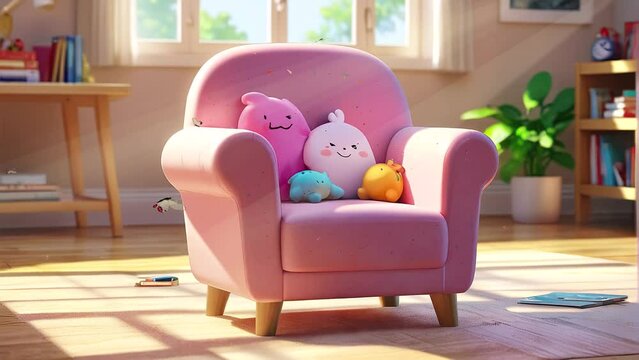 ponk sofa child in a room