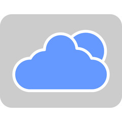 Cloud and Sun Icon