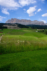 Naklejka premium italian mountains with clouds in Trentino Alto Adige