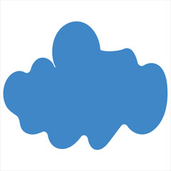 Cloud. Abstract white cloudy isolated on white background. Vector illustration. Cloud icon.   