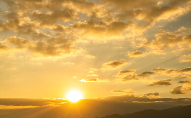 Background of beautiful sunset sky