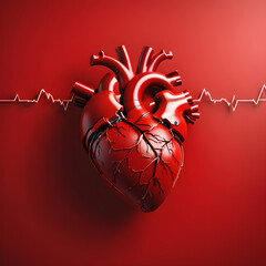 Understanding Heart Health and Preventing Heart Attacks - obrazy, fototapety, plakaty