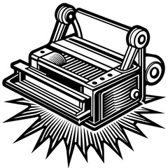 illustration of an typewriter