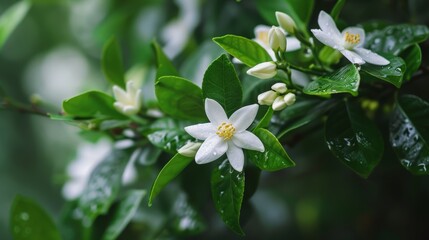 Obraz na płótnie Canvas jasmine flower are an essential component of the Vishukani