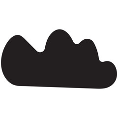 cloud icons in flat design isolated on white background. Cloud symbol for your web etc. 