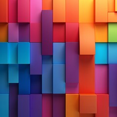 illustration of multuple colors shade background, Generative ai