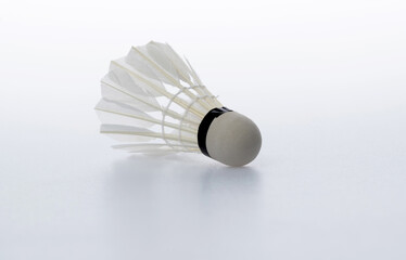 Fototapeta na wymiar A badminton ball on white background