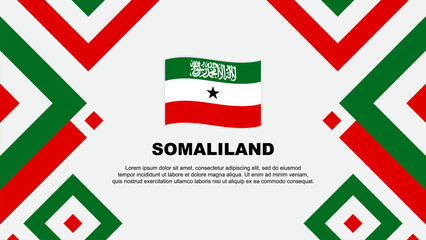 Somaliland Flag Abstract Background Design Template. Somaliland Independence Day Banner Wallpaper Vector Illustration. Somaliland Template