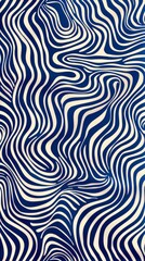 Blue and white background with wavy lines