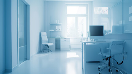 Fototapeta na wymiar Modern doctor's office with medical equipment.