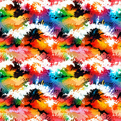 Create beautiful art value with seamless patterns, tie-dyed fabric, bartique.