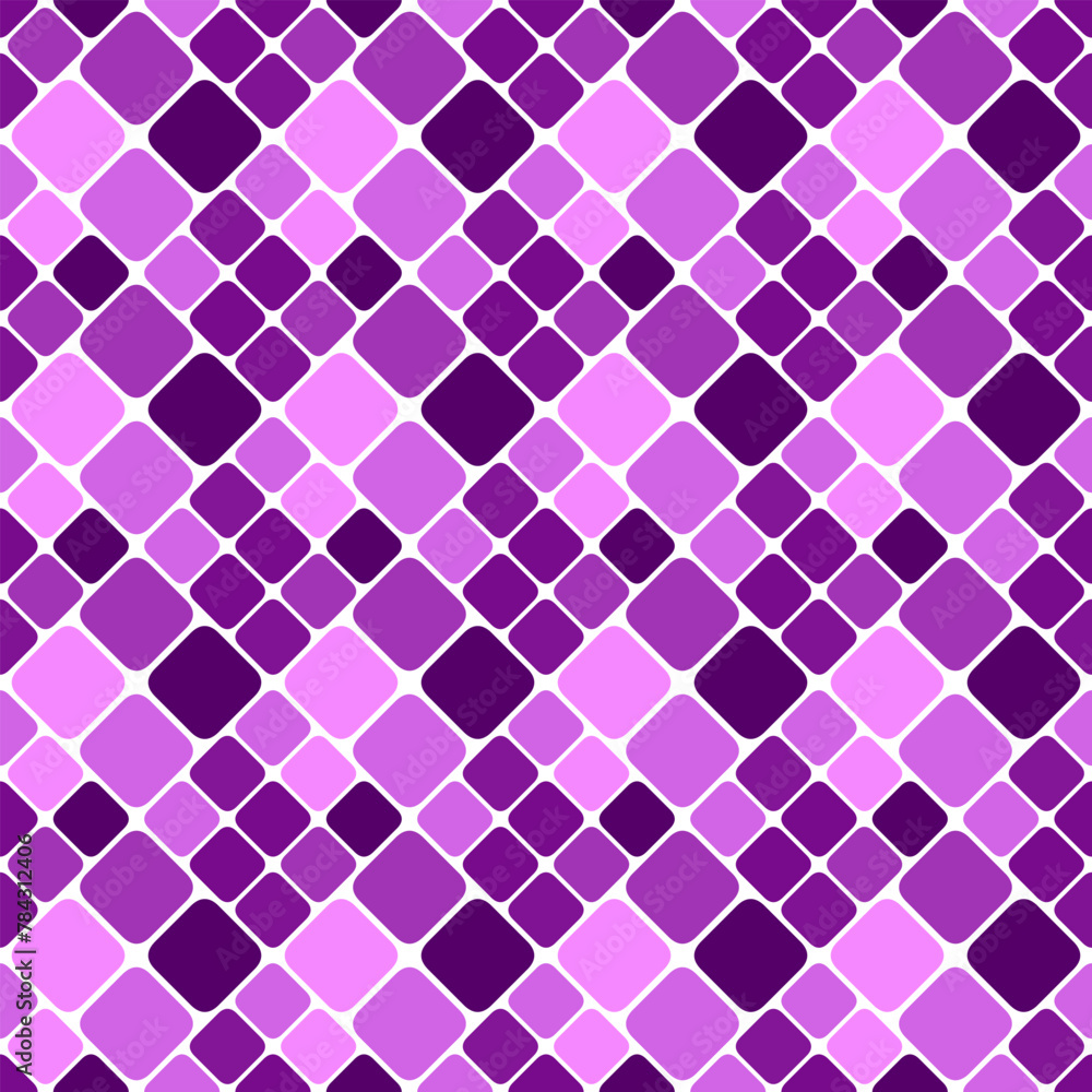 Poster seamless purple diagonal square pattern background design - repeating abstract geometrical vector il