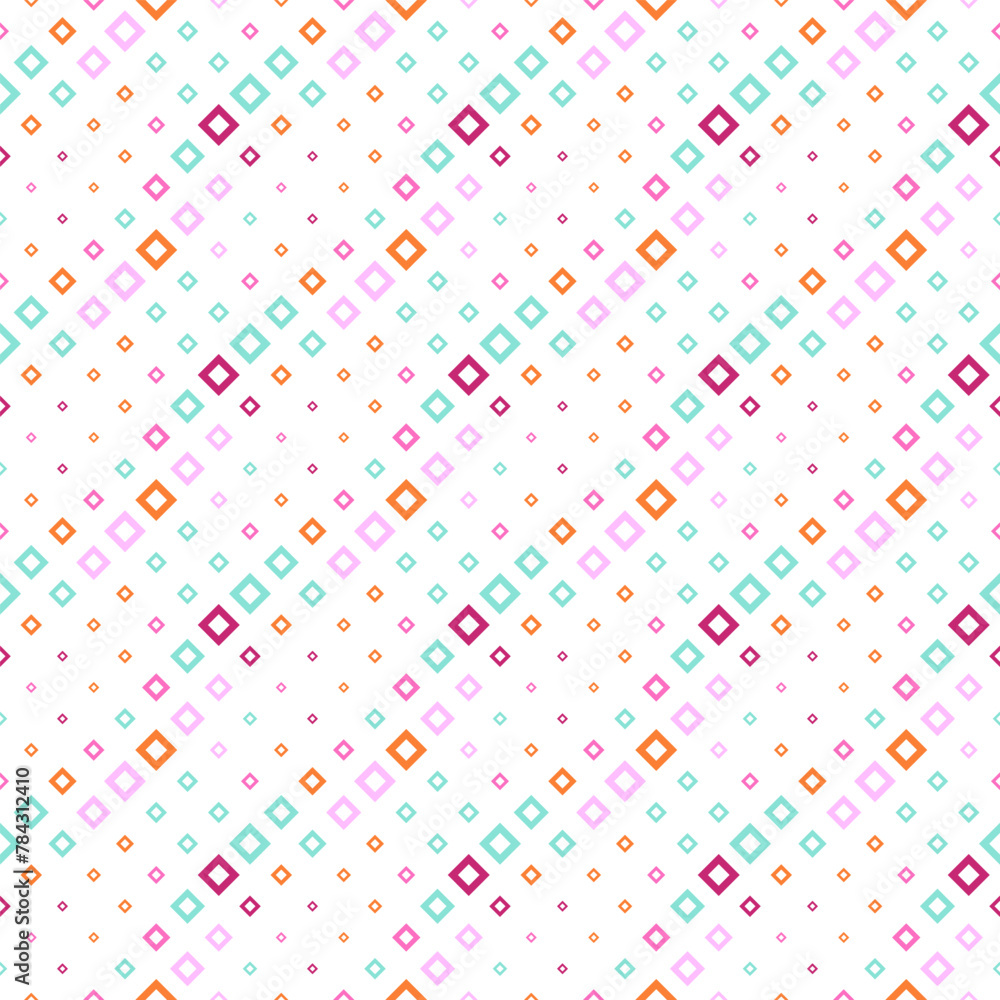 Poster abstract geometrical square pattern background - colorful vector design with squares