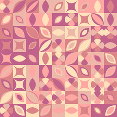Curved shape pattern background - abstract colorful vector design