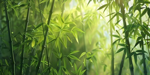 Bamboo tree in the nature, a giant woody grass that grows chiefly in the tropics, where it is widely cultivated