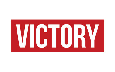 Victory Rubber Stamp Seal Vector