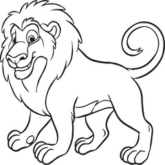 Jungle animal coloring pages for coloring book. Jungle animals outline