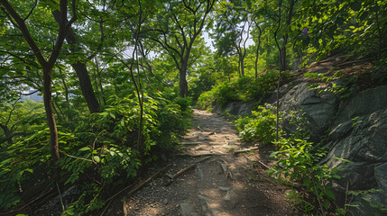 Tranquil and Adventurous Hiking Trail in the Bountiful Wilderness of New Jersey