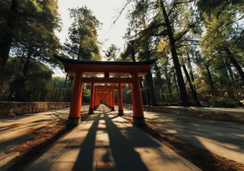 Foto auf Acrylglas Torii gates often signify the entrance to Shinto shrines. © 和正 住原