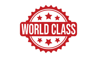 World Class Rubber Stamp Seal Vector