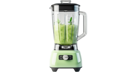 An appliance for mixing and blending food isolated on transparent and white background.PNG image.