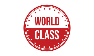 World Class Rubber Stamp Seal Vector