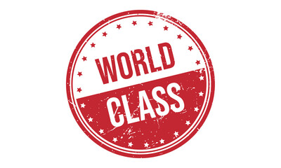 World Class Rubber Stamp Seal Vector