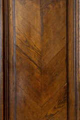 Antique old retro wooden decorative panel with vintage golden frames.
