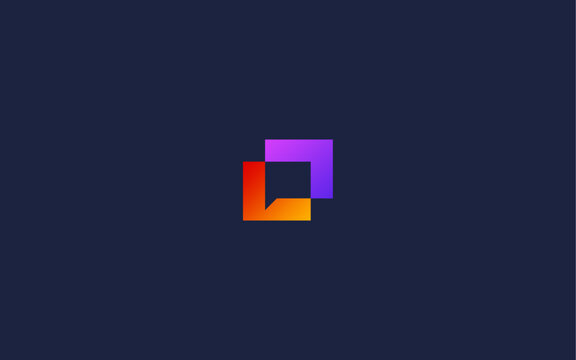 letter l with chat logo icon design vector design template inspiration
