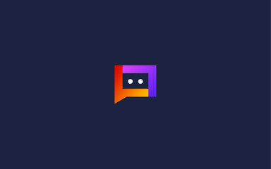 letter l with chat logo icon design vector design template inspiration