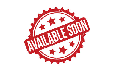 Available Soon Rubber Stamp Seal Vector