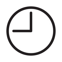 Clock icon in trendy flat style isolated on background. Clock icon page symbol for your web site design Clock icon logo, app, UI. Clock icon Vector illustration