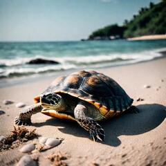 turtle on the beach