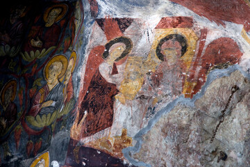 Obraz na płótnie Canvas Located in Trabzon, Turkey, the Sumela Monastery was built in 386.