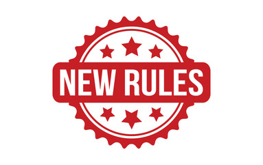 New Rules rubber grunge stamp seal vector