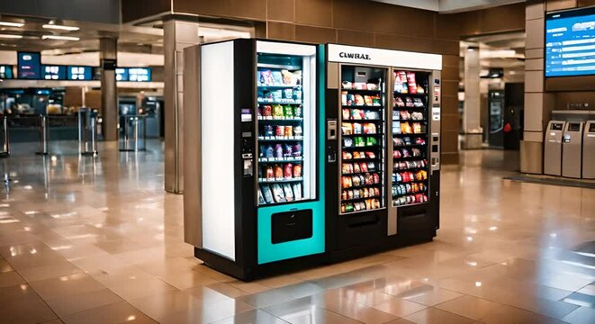 Vending machine at the airport.