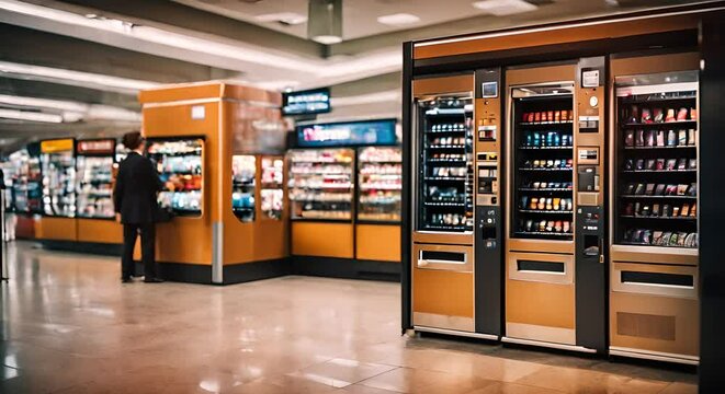 Vending machine at the airport.