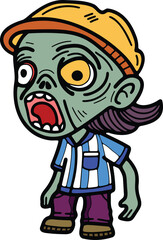 isolate zombie character on background