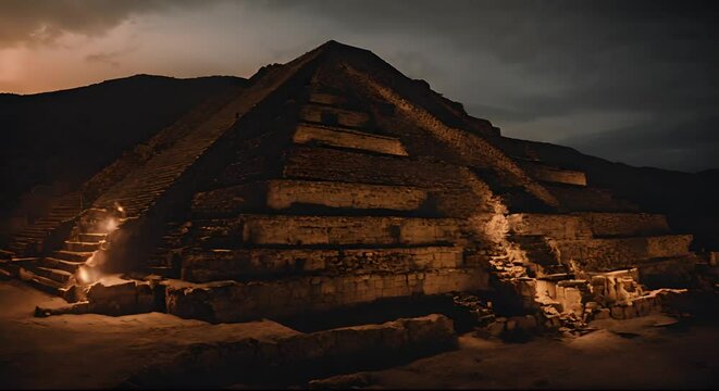 Pyramid of the Aztec empire.