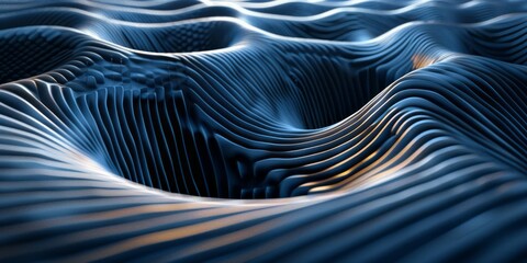 Abstract of wavy surface. Futuristic background with dynamic waves