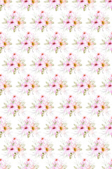 digital watercolor floral color pattern