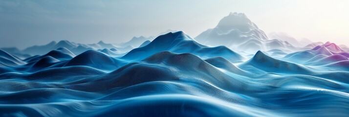 Fototapeta na wymiar Fantasy alien planet. Mountain and sea landscapes