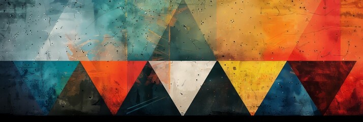 Grunge abstract background with triangles. illustration for your design
