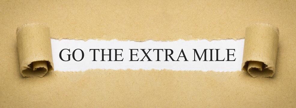 go the extra mile