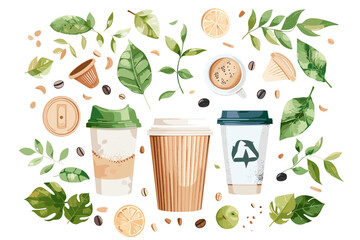 Eco-friendly packaging solutions featuring compostable plastics, plant-based polymers, and sustainable alternatives to traditional materials