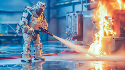 Firefighting Robots. Robots in the Danger Zone.   AI and Robotics for Hazardous Environments