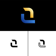 Letter set alphabet tech font