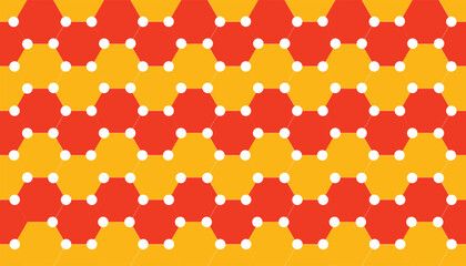 Seamless geometric pattern with circles and dots.  Modern stylish texture. Vector illustration.