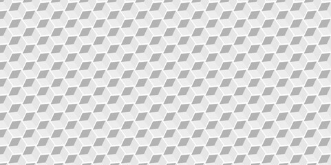 Abstract cubes geometric tile and mosaic wall or grid backdrop hexagon technology wallpaper background. white and gray geometric block cube structure backdrop grid triangle texture vintage design.